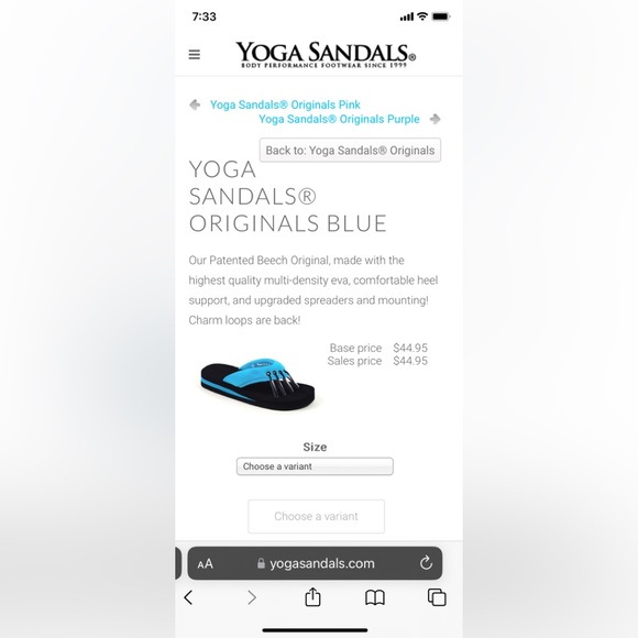 Yoga Sandals size large - Picture 2 of 7